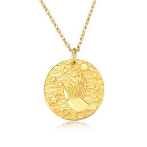 Joyería fina de moda personalizada, collar romano de moneda con retrato de Reina occidental en relieve de Plata de Ley 925 personalizado - Product Image 1