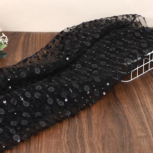 Tela de Tul Bordada con Chifón, Encaje de Tul para Vestido de Novia, Hilo para Cinturón, Encaje de Hilo Suave Estilo Lolita para Prendas y Embalaje de Regalos - Product Image 5