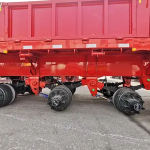 Shipping Container 40ft Flatbed Semi Trailer 3 Axle Flat Bed Truck Trailer With Container Lock For Sale