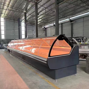 Siêu thị thịt tủ lạnh máy làm lạnh Deli thịt dọc lạnh thủy tinh hải sản hiển thị <span class=keywords><strong>Showcase</strong></span> - Product Image 1