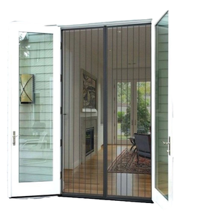 Hiện đại đầy đủ khung Polyester lưới cửa <span class=keywords><strong>add</strong></span>-on nhanh chóng đóng với nam châm không có khoảng cách trọng lượng thanh vòng khâu cửa sổ màn hình - Product Image 5