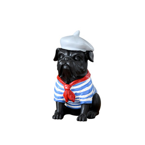 French Bulldog Resin <b>Ornament</b> 4Pcs Set Desk Home Decor Living Room Decoration - Product Image 5