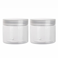 Groothandel 150ml 250ml 400ml 500ml transparante lege PET plastic fles met brede opening voor cosmetische verpakkingen en het bewaren van gedroogd fruit