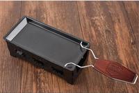 Plaque à raclette au fromage antiadhésive, portable et pliable, pour cuisson sur cuisinière ou bougie
