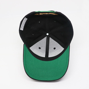 Wholesale Custom 3D Embroidery Logo Shiny Color Under Brim Sporty Hats 6 Panel Baseball Cap Casual Wear - Product Image 6