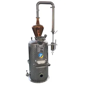 Equipo de destilación de aceite ZJ, máquina de extracción de aceite esencial destilador de acero inoxidable