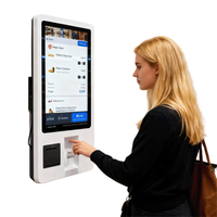 Kiosco de autoservicio de divisas con pantalla táctil capacitiva Android, Intel Core I5/I7, 1 año de garantía, SDK, lector de códigos de barras, metálico