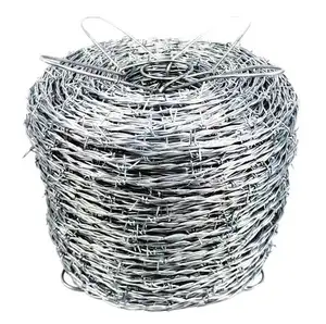 GI 12 GAUGE 5 INCH 4 POINT 2 LINE WIRE 200 METERS BARBED WIRE ROLL