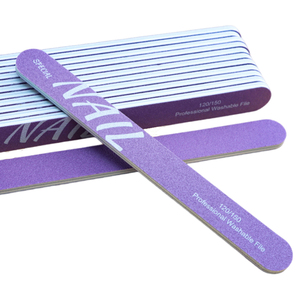 Professional Double Side 120/150 Emery Board Printed Custom Logo Nail File