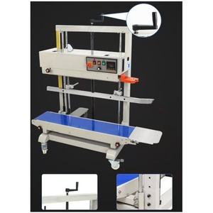 Machine de scellage verticale automatique continue en acier inoxydable pour grandes pochettes, emballages alimentaires en film plastique et scellage de feuilles métalliques - Product Image 3