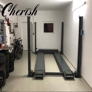 Sollevatore Idraulico Commerciale Cherish a 4 Colonne per Parcheggio <span class=keywords><strong>Auto</strong></span>, Capacità 3500kg, Certificato CE, Funzionamento Automatico per Veicoli - Product Image 5