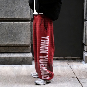 <span class=keywords><strong>Pantaloni</strong></span> da jogging da uomo personalizzati in French Terry, a gamba dritta, con stampa, lavaggio acido, oversize, pesanti, stile baggy - Product Image 2