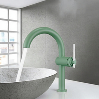 Usine directe lavabo robinet CUPC mélangeurs laiton 5 couleurs fini cascade évier robinets noir salle de bain évier bassin robinet