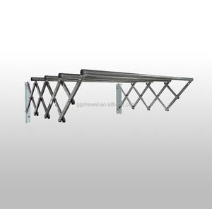 Porte-vêtements extensible mural en acier inoxydable MR-VP4-25 pour grande famille, pour le nettoyage et les chaussures - Product Image 2