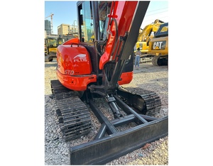 Mini-excavatrice Kobelco U55-4 de 1,2 tonne avec godet de terrassement d'une capacité de 0,12 m³, machine de terrassement d'occasion - Product Image 3