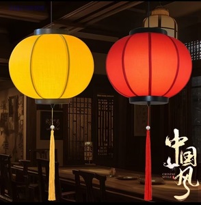 Hot COURTYARD tùy chỉnh quảng cáo in ấn Trung Quốc da cừu đèn lồng Đèn chùm cổ ngoài trời năm mới lễ hội đèn lồng đỏ - Product Image 5