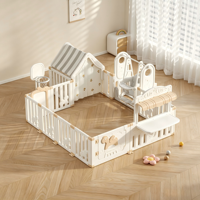 Parc de jeu pour bébé, clôture de sécurité écologique en plastique durable pour chambre d'enfant, espace de jeu intérieur multi-combinable pour tout-petits, pliable