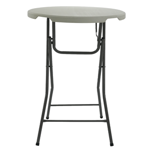 Barra portátil <span class=keywords><strong>multiusos</strong></span> <span class=keywords><strong>Mesa</strong></span> redonda plegable Fiesta al aire libre de plástico <span class=keywords><strong>Mesa</strong></span> de cóctel blanca de 80cm - Product Image 3