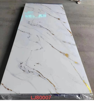 Chine prix d'usine revêtement UV grain de marbre panneau rigide 4x8 étanche PVC feuille de marbre panneau mural rustique intérieur design plastique
