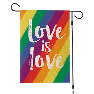 Bandera de jardín del orgullo del arco iris de poliéster de sublimación térmica para jardín al aire libre - Product Image 3