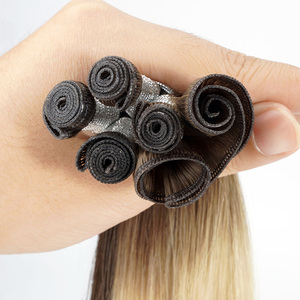 Double Drawn <strong>Prime</strong> Remy Chinese Hair Volume Weft Human Hair Real Hair Extensions Genius Weft - Product Image 4