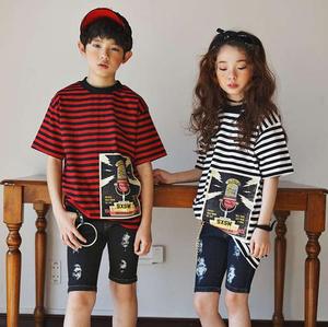 T-shirt unisexe rayé sans col, dernière collection, vente en gros en ligne en Inde - Product Image 2