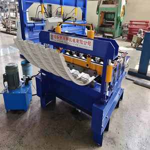 Màu thép mái hệ thống tấm lợp mái Bảng điều khiển thủy lực uốn uốn uốn uốn tạo thành máy - Product Image 2