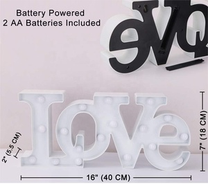 <span class=keywords><strong>Letras</strong></span> de Neón LED con el Símbolo del Amor, Letreros Personalizados en 3D de Metal Galvanizado Ecológico, Decoraciones para el Día de San Valentín y Bodas - Product Image 3