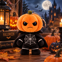 Service de Maquette 3D Personnalisée pour Poupée en Coton, Mascotte Citrouille, Cadeaux d'Halloween, Porte-clés en Peluche Unisexe avec Emplacement pour Carte, Rembourrage en Coton PP