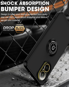 Para OPPO <span class=keywords><strong>Realme</strong></span> C67 4G C11 C20 C21Y C30S C31Y C33 C35 Coque trasero con anillo magnético TPU PC Anti gota a prueba caja del teléfono al por mayor - Product Image 4