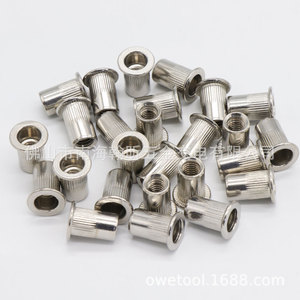 Stainless Steel Blind <b>Rivet</b> <b>Nut</b> Knurled Head Zinc Plated For Metal Assembly - Product Image 1