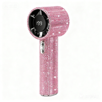 Ventilateur portable à strass pour extensions de cils, séchoir à cils léger, ventilateur diamanté brillant rechargeable Type-C – Offre spéciale