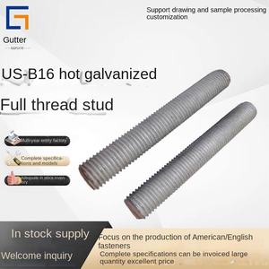 B16 batang gigi bahan Hot Dip galvanis benang penuh kancing sekrup kepala ganda untuk kimia dan Petrol - Product Image 2