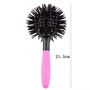 Peine de <span class=keywords><strong>bola</strong></span> de <span class=keywords><strong>360</strong></span> grados personalizado <span class=keywords><strong>cepillo</strong></span> de pelo profesional de salón resistente al calor 3D redondo desenredante <span class=keywords><strong>cepillo</strong></span> de pelo rizado - Product Image 4