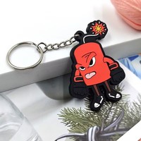 Vente en gros d'usine, poupée en silicone souple personnalisée, figurine 3D, porte-clés, pendentif, fabrication sur commande, cadeaux promotionnels d'entreprise