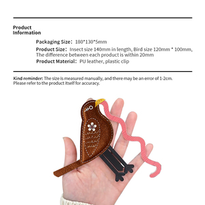 Marcapáginas de Cuero PU con Diseño Único de <span class=keywords><strong>Pollo</strong></span>, Accesorio de Lectura, Perfecto <span class=keywords><strong>para</strong></span> Marcar Páginas en Clubes de Lectura y Bibliotecas - Product Image 2