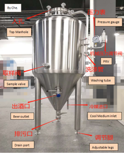 Hệ thống nhà máy bia 1000L thiết bị sản xuất bia để Bán thiết bị nhà máy bia - Product Image 5