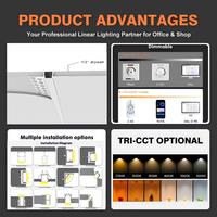 Profilé LED en aluminium encastré dans le plâtre pour éclairage de contour LED pour plafond et mur, éclairage d'ambiance