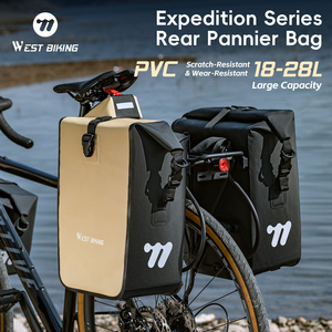 Sacoche de vélo WEST BIKING à fixation rapide, grande capacité 28L, imperméable, stable, pour randonnée et cyclisme, sac de rangement à bandoulière - Product Image 2