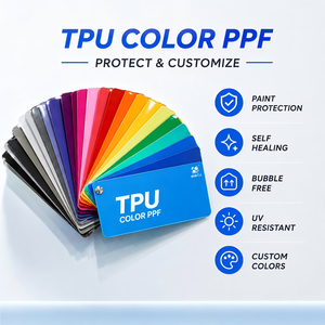 <span class=keywords><strong>Film</strong></span> de protection TPU mat satiné haut de gamme 1,52*16M, série TPU haut de gamme pour changement de couleur de voiture avec garantie de 5 ans, PPF mat pour voitures de luxe - Product Image 2