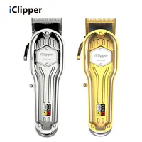 IClipper-K9s affichage Numérique Sans Fil machine de coupe de Cheveux pour Hommes en métal ensemble professionnel Tondeuses tondeuse