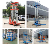 Plateforme élévatrice mobile hydraulique à double colonne et mât unique en alliage d'aluminium de 10 m, petit élévateur