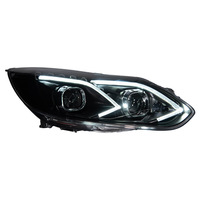 Ensemble de phares pour Ford Focus 3 2012 2014, lentille LED, phare avant avec clignotant, pièces d'éclairage automobile