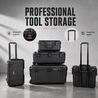 Valise rigide de transport en gros pour usine, étanche IP67, antichoc, pour équipement audio DJ, rangement de microphones avec mousse personnalisée et roues