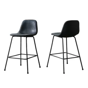 Runda Modern Nordic Style Luxury Design Iron Metal Kitchen High Counter Stool Bar Chair