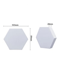 Lampes hexagonales LED quantiques multicolores RGB BT, lampe hexagonale LED avec application, Lampara Hexagonal