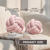 Bestseller Rundes 20cm Kleines Weiches Handgefertigtes Niederländisches Samt-Dekokissen Knotenkissen Zierkissen