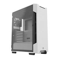 JNP grosir produsen tinggi kabinet aliran udara kipas pendingin ATX casing komputer Desktop Gamer casing PC game kaca