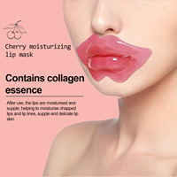 Masque Hydratant Lèvres Cristal Pêche Cerise au Collagène 5 pièces OEM Marque Privée Hydratant Repulpant Lissant Brillant en Feuille