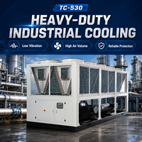 Refroidisseur semi-hermétique à vis TC-300 330 kW 93,8 TR, refroidisseur d'eau industriel refroidi par air pour le refroidissement des process chimiques